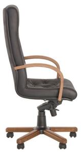 Scaun directorial EMPEROR EXTRA , Negru piele naturala