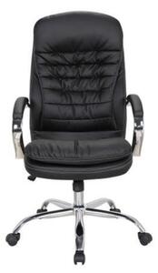 Scaun directorial VALUE, Negru, Piele ecologica