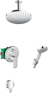 Set cap de duș Hansgrohe Vernis Blend 26277000, baterie cadă-duș Hansgrohe Vernis Blend 71466000, 01800180, 27804000, 26278000, 26453000