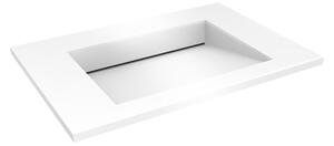 Oltens Stila lavoar 80x45 cm dreptunghiular mobilier alb luciu 40201000