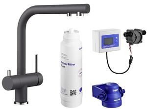 Set filtru sub chiuvetă Blanco Soft 527453, baterie bucătărie Blanco Fontas II 523137