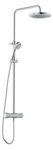 Kludi Logo Neo set de duș perete cu termostat cu duș de ploaie crom 6808205-00
