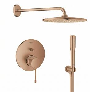 Set cap de duș cu braț Grohe Rainshower Mono 26558DL0, baterie cadă-duș Grohe Essence 24058DL1, 26658DL0, 27400DL0, 28388DA1