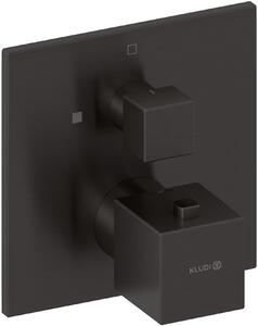 Kludi Decus baterie de duș ascuns cu termostat negru 54885N275
