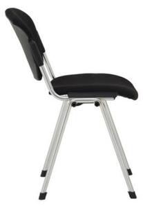 Scaun vizitator VANNI Chrome, Negru stofa cagliari