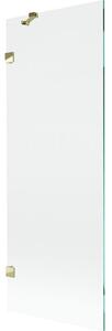 Mexen Lunar paravan cadă cu 1 panou 70 x 150 cm, transparent, auriu - 897-070-000-50-00