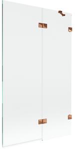 Mexen Lunar paravan de cada 2-panouri dreapta 110 x 150 cm, transparent, aur roz - 897-110-100-60-00-P