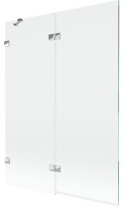 Mexen Lunar paravan cadă 2-panouri, stânga 130 x 150 cm, transparent, crom - 897-130-100-01-00-L