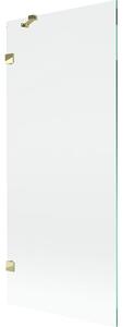 Mexen Lunar paravan de baie 1-canat 80 x 150 cm, transparent, auriu - 897-080-000-50-00