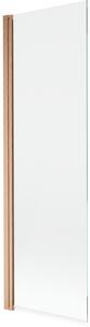 Mexen Mist paravan de baie 1-canat 70 x 150 cm, transparent, cupru periat - 8A9-070-001-65-00
