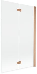 Mexen Mist paravan de duș cu 2 uși dreapta 110 x 150 cm, transparent, cupru periat - 8A9-110-002-65-00-P