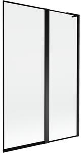 Mexen Mist L paravan de baie 2-canaturi dreapta 120 x 150 cm, ramă neagră, negru - 8A9L-120-011-70-70-P