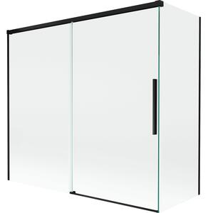 Mexen Rox paravan de duș culisant cu 2 uși 170 + 80 x 150 cm, transparent, negru - 8C9-170-080-70-00