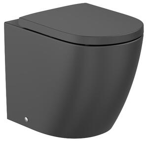 Roca Meridian vas wc stativă fără margine cu spălare turbionară negru mat A347747080