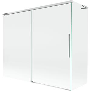 Mexen Rox L panou de baie, 2 uși glisante 180 + 80 x 150 cm, transparent, crom - 8C9L-180-080-01-00