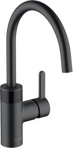 Kludi E-Go baterie bucătărie pe picior negru 422006675