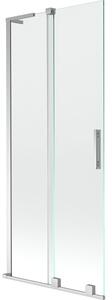 Mexen Velar L paravan de cadă cu 2 uși culisante 80 x 150 cm, transparent, crom - 896-080-003-01-01