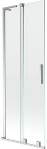 Mexen Velar L paravan de cadă cu 2 canaturi glisante 70 x 150 cm, transparent, crom - 896-070-003-01-01
