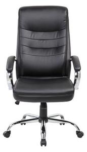 Scaun directorial ANDY, piele ecologica, Negru