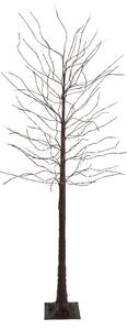 Lampă de podea de Crăciun maro, sub formă de copac, 180 cm, incl. LED cu temporizator IP44 - Ki
