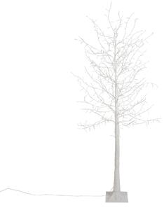 Lampă de podea de Crăciun Albă sub formă de Copac 180cm incl. LED cu Timer IP44 - Ki