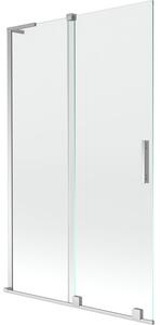Mexen Velar L paravan de cadă cu 2 uși glisante 110 x 150 cm, transparent, crom - 896-110-003-01-01