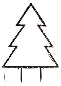 Spotlight de Crăciun negru în formă de brad 54 cm incl. LED IP44 - Kas
