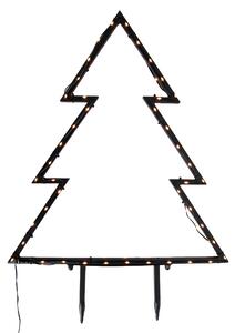 Spot pentru pom de Crăciun negru 71cm incl. LED IP44 - Kas