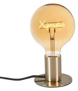 Lampă de masă de Crăciun aurie cu LED inclus - Facil