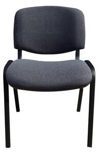 Scaun vizitator GOA BLACK, Gri inchis stofa cagliari
