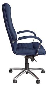 Scaun directorial SENNA, mecanism Multiblock piele ecologica, Albastru