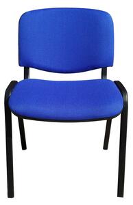 Scaun vizitator GOA BLACK, Safir-negru stofa cagliari