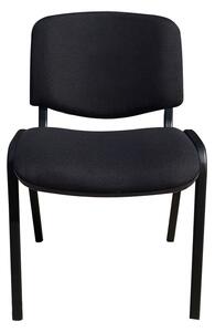 Scaun vizitator GOA BLACK, Negru stofa cagliari