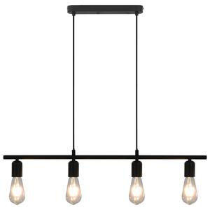 Lampă de tavan, negru, 80 cm, E27