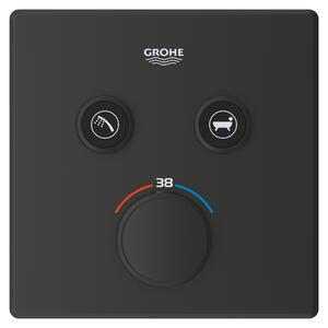 Grohe Grohtherm SmartControl baterie cadă-duș ascuns cu termostat negru 291242430