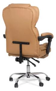 Scaun directorial Prime 105, bej, piele ecologica