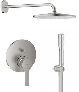 Set cap de duș cu braț Grohe Rainshower 26558DC0, baterie cadă-duș Grohe Lineare 24064DC1, 26658DC0, 27400DC0, 28362DC1