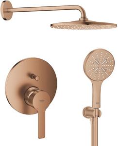 Set cap de duș cu braț Grohe Rainshower Mono 26558DL0, baterie cadă-duș Grohe Lineare 24064DL1, 26574DL0, 26658DL0, 28388DA1