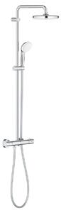 Grohe Bau set de duș perete cu termostat cu duș de ploaie crom 26699000