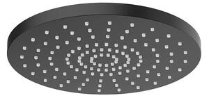 Oltens Pluva cap de duș 25x25 cm rotund negru mat 37010300