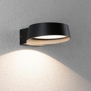 Paulmann LED lampă de perete pentru exterior Capea Grand antracit 16 cm IP44, Negru, Aluminiu, Modern