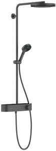 Hansgrohe Pulsify set de duș perete cu termostat cu duș de ploaie crom-negru 24221340