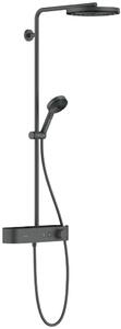 Hansgrohe Pulsify S set de duș perete cu termostat cu duș de ploaie crom-negru 24220340
