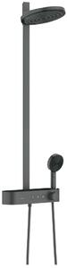 Hansgrohe Pulsify S set de duș perete cu termostat cu duș de ploaie crom-negru 24240340