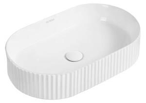 Oltens Hamnes lavoar 51x32 cm ovale de blat alb luciu 40331000