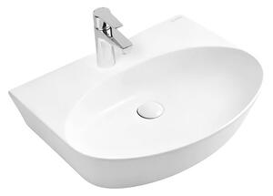 Oltens Luma lavoar 45.5x38.5 cm ovale clasică alb luciu 41006000