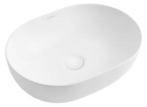 Oltens Svale lavoar 48.5x35 cm ovale de blat alb luciu 40332000