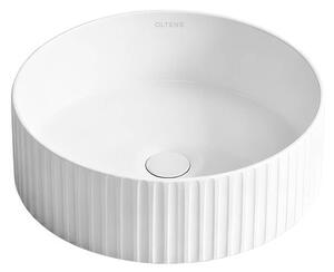 Oltens Hamnes lavoar 36x36 cm rotund de blat alb luciu 40330000