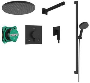 Hansgrohe Raindance Alive Select S set de duș ascuns cu termostat cu duș de ploaie negru 24622670