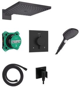 Hansgrohe Raindance E set de duș ascuns cu termostat cu duș de ploaie negru 24623670